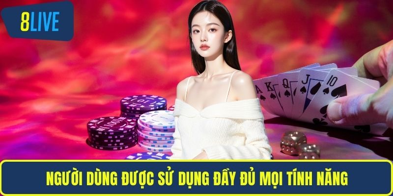 Đăng Nhập 8LIVE Nhanh Chóng, An Toàn Trên Mọi Thiết Bị Người dùng được sử dụng đầy đủ mọi tính năng